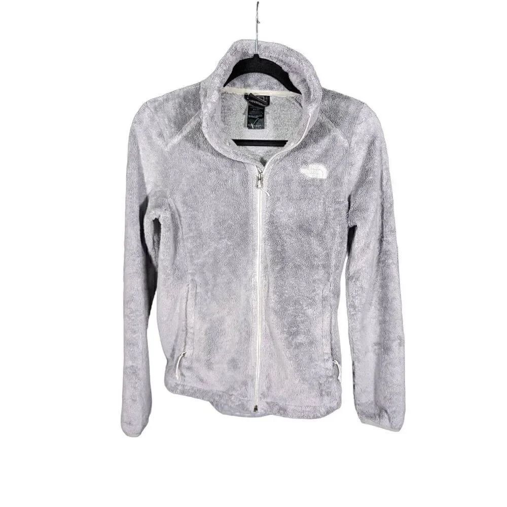The North Face Gray Faux Fur Full Zip Jacket Women's XS